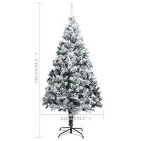 Thumbnail for Künstlicher Weihnachtsbaum mit LEDs & Kugeln Grün 240 cm PVC
