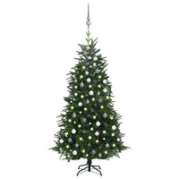 Thumbnail for Künstlicher Weihnachtsbaum LEDs & Kugeln Grün 180 cm PVC & PE