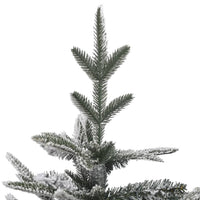 Thumbnail for Künstlicher Weihnachtsbaum Schnee LEDs & Kugeln 150 cm PVC & PE