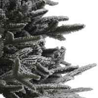 Thumbnail for Künstlicher Weihnachtsbaum Schnee LEDs & Kugeln 150 cm PVC & PE
