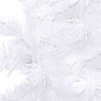 Thumbnail for Künstlicher Eck-Weihnachtsbaum LEDs & Kugeln Weiß 150 cm PVC
