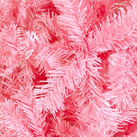 Thumbnail for Weihnachtsbaum Schlank mit LEDs & Kugeln Rosa 240 cm