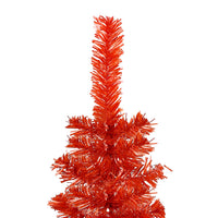 Thumbnail for Weihnachtsbaum Schlank mit LEDs & Kugeln Rot 210 cm