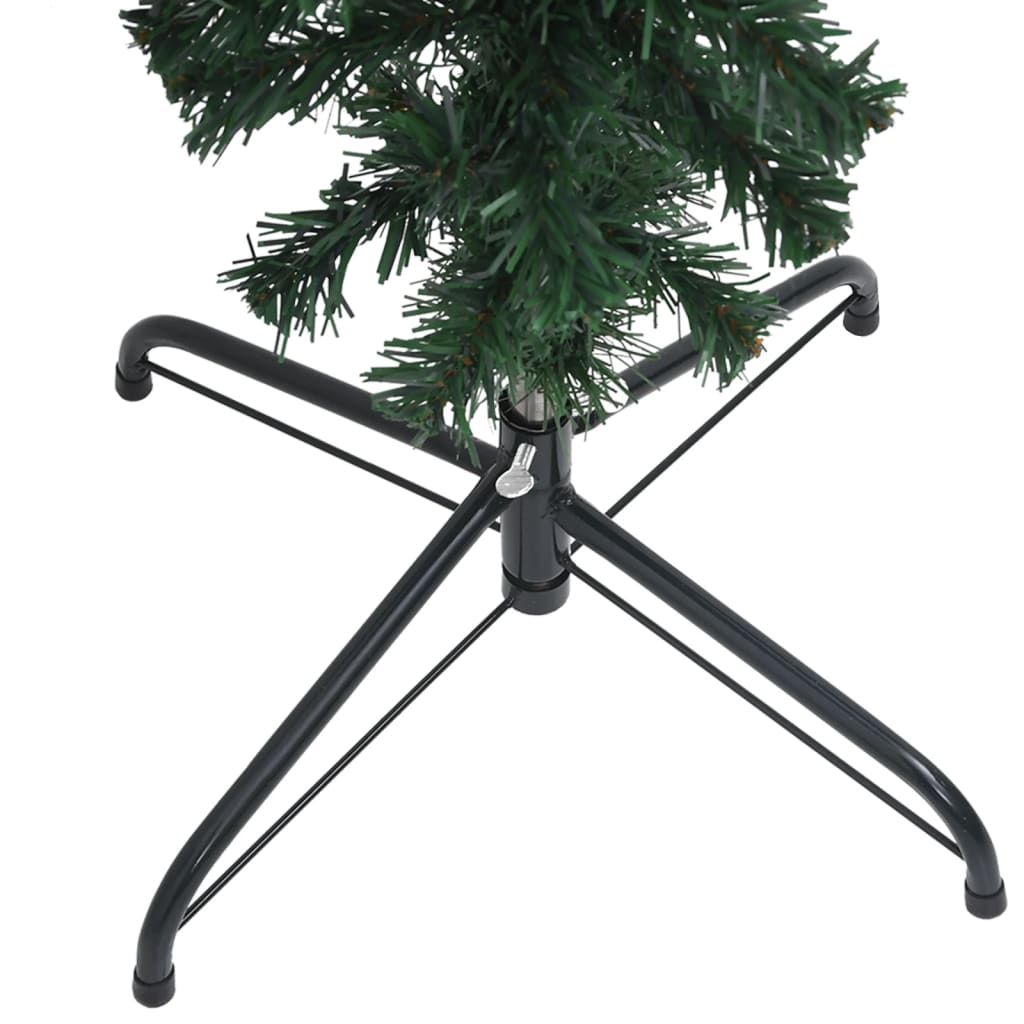 Künstlicher Weihnachtsbaum Kopfüber LEDs & Kugeln 180 cm