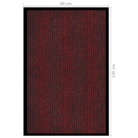 Thumbnail for Fußmatte Gestreift Rot 80x120 cm