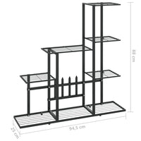 Thumbnail for Blumenständer 94,5x25x88 cm Schwarz Metall