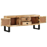 Thumbnail for TV-Schrank 110x30x45 cm Raues Mangoholz