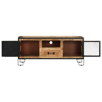 Thumbnail for TV-Schrank 110x31x46 cm Raues Mangoholz