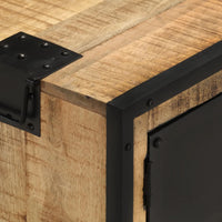 Thumbnail for TV-Schrank 110x31x46 cm Raues Mangoholz