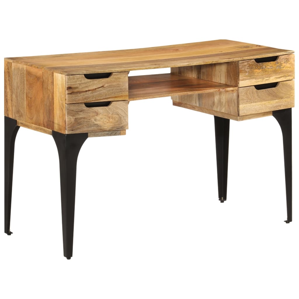 Schreibtisch 110x50x76 cm Massivholz Mango