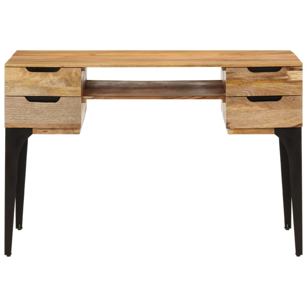 Schreibtisch 110x50x76 cm Massivholz Mango