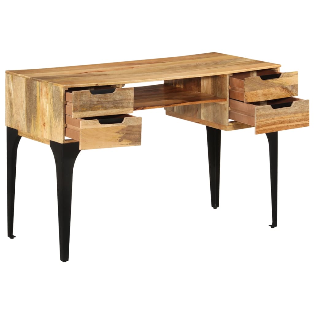 Schreibtisch 110x50x76 cm Massivholz Mango