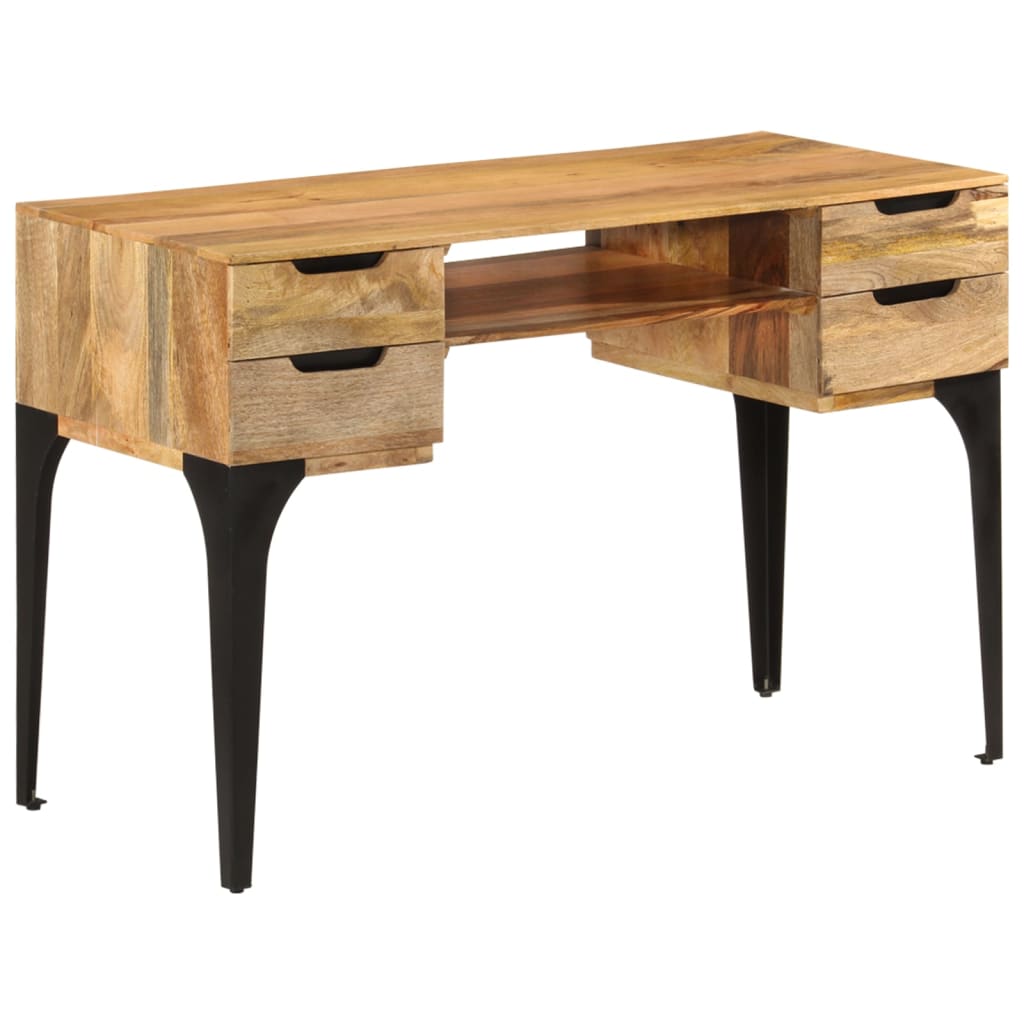 Schreibtisch 110x50x76 cm Massivholz Mango