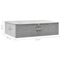 Thumbnail for Aufbewahrungsbox Stoff 70x40x18 cm Grau