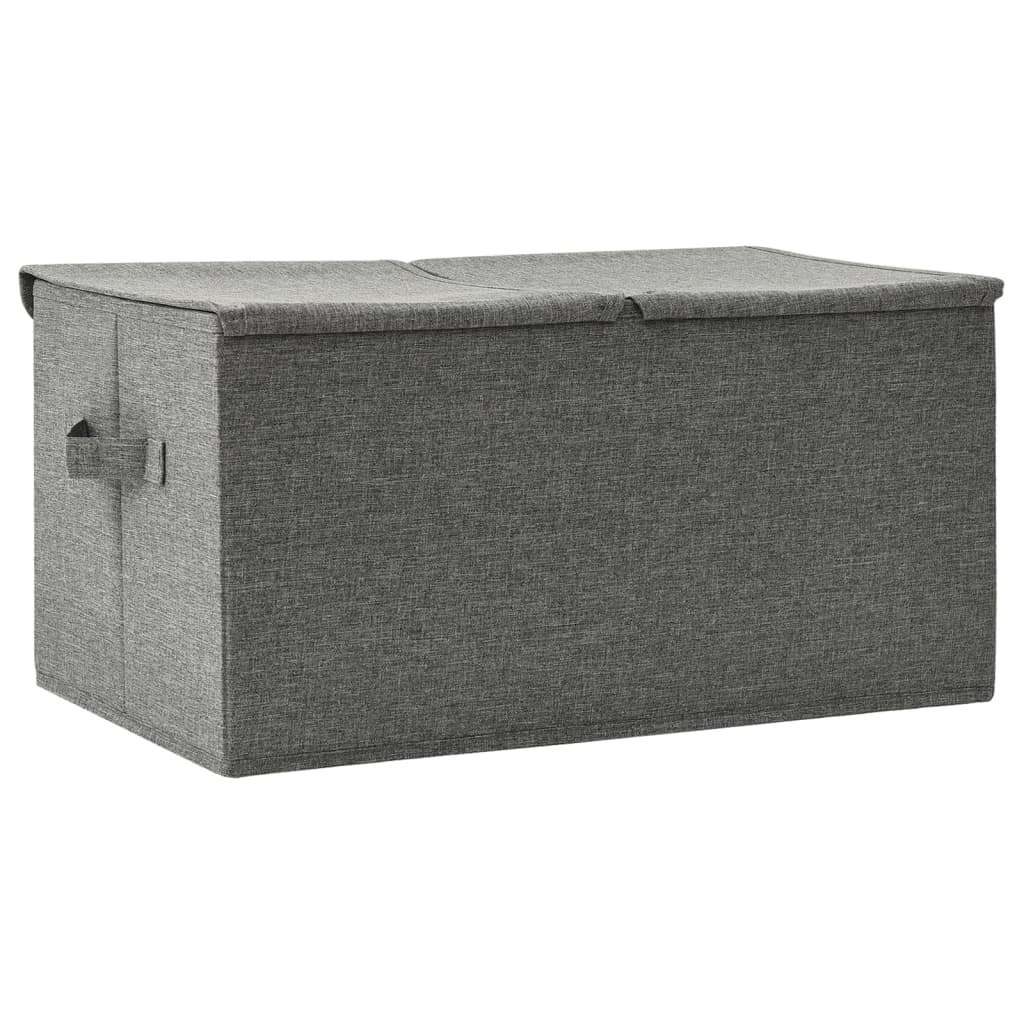 Aufbewahrungsbox Stoff 50x30x25 cm Anthrazit