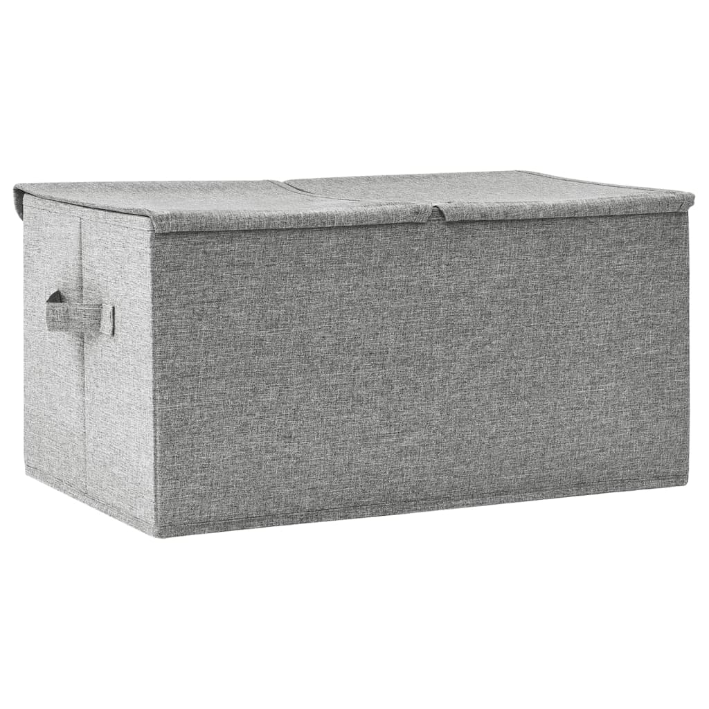 Aufbewahrungsbox Stoff 50x30x25 cm Grau
