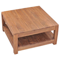 Thumbnail for Couchtisch 68x67x35 cm Massivholz Teak