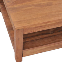 Thumbnail for Couchtisch 68x67x35 cm Massivholz Teak