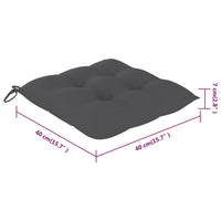 Thumbnail for Gartenstühle mit Kissen 8 Stk. Massivholz Akazie