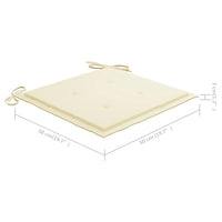 Thumbnail for Garten-Essstühle 4 Stk. mit Kissen Massivholz Akazie