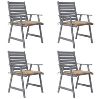 Thumbnail for Garten-Essstühle mit Kissen 4 Stk. Massivholz Akazie