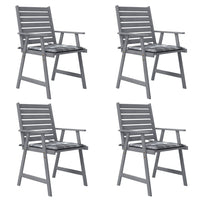 Thumbnail for Garten-Essstühle mit Kissen 4 Stk. Massivholz Akazie