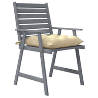 Thumbnail for Garten-Essstühle mit Kissen 4 Stk. Massivholz Akazie