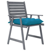 Thumbnail for Garten-Essstühle mit Kissen 4 Stk. Massivholz Akazie