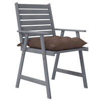 Thumbnail for Garten-Essstühle mit Kissen 4 Stk. Massivholz Akazie