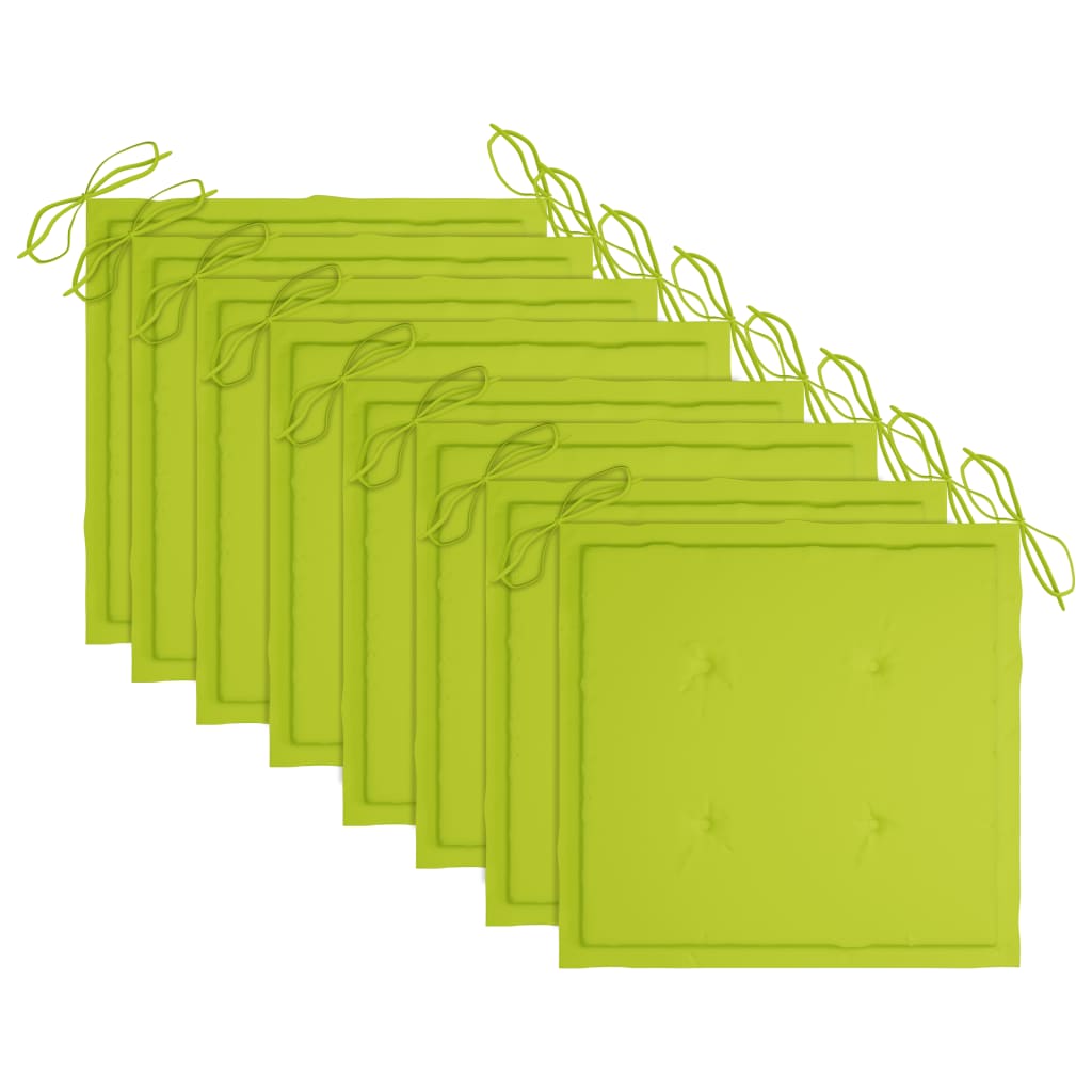 Garten-Essstühle mit Kissen 8 Stk. Massivholz Akazie