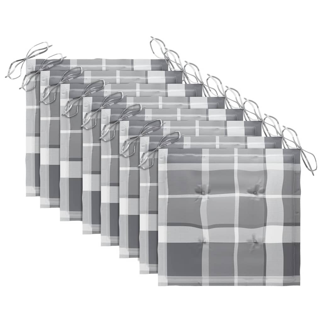 Garten-Essstühle mit Kissen 8 Stk. Massivholz Akazie