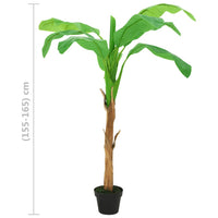 Thumbnail for Künstlicher Bananenbaum mit Topf 165 cm Grün