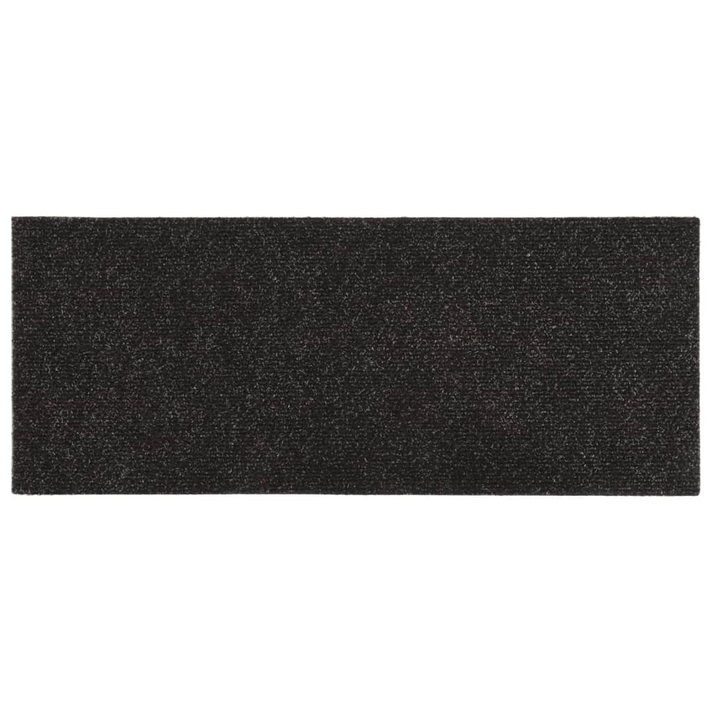 Selbstklebende Treppenmatten 15 Stk. Rechteckig 60x25 cm Braun