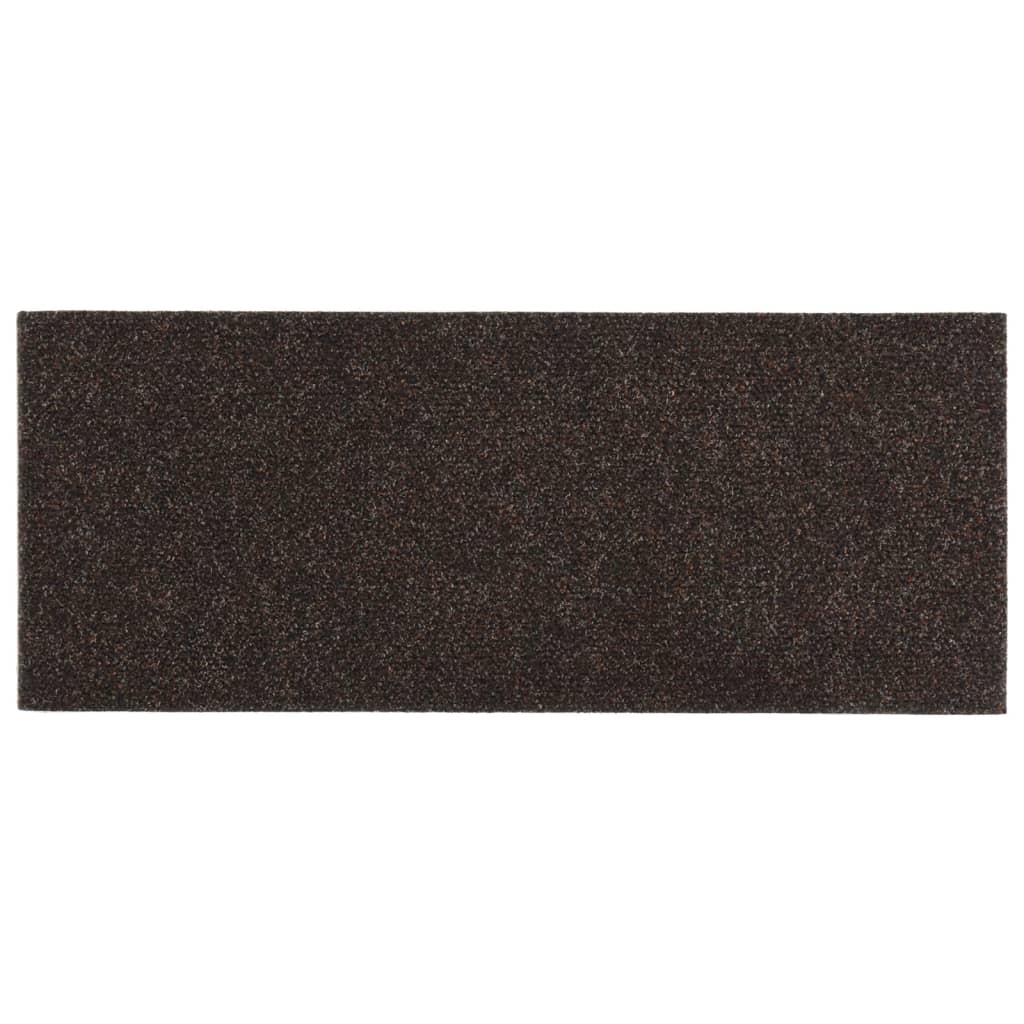 Selbstklebende Treppenmatten 15 Stk. 60x25 cm Dunkelbraun