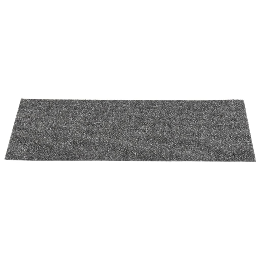 Selbstklebende Treppenmatten 15 Stk. 60x25 cm Graubraun