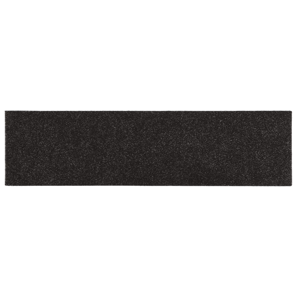 Selbstklebende Treppenmatten 15 Stk. Rechteckig 76x20 cm Braun