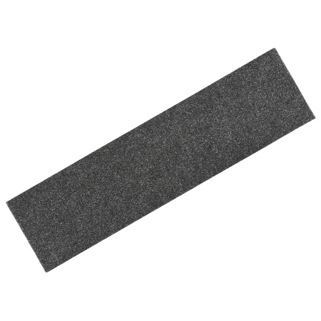 Selbstklebende Treppenmatten 15 Stk. 76x20 cm Graubraun