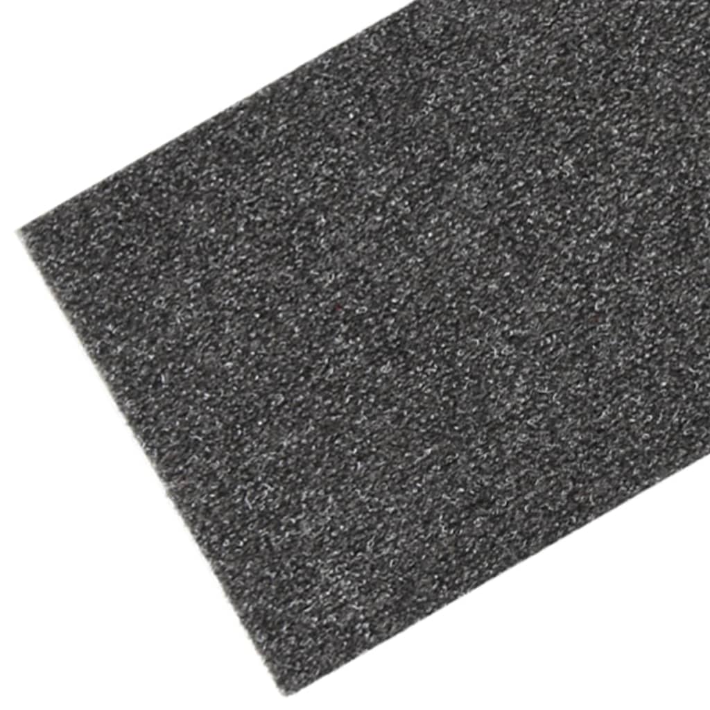 Selbstklebende Treppenmatten 15 Stk. 76x20 cm Graubraun