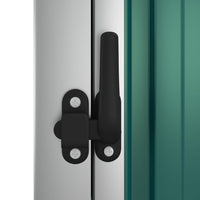 Thumbnail for Gerätehaus Grün 88x89x161 cm Verzinkter Stahl