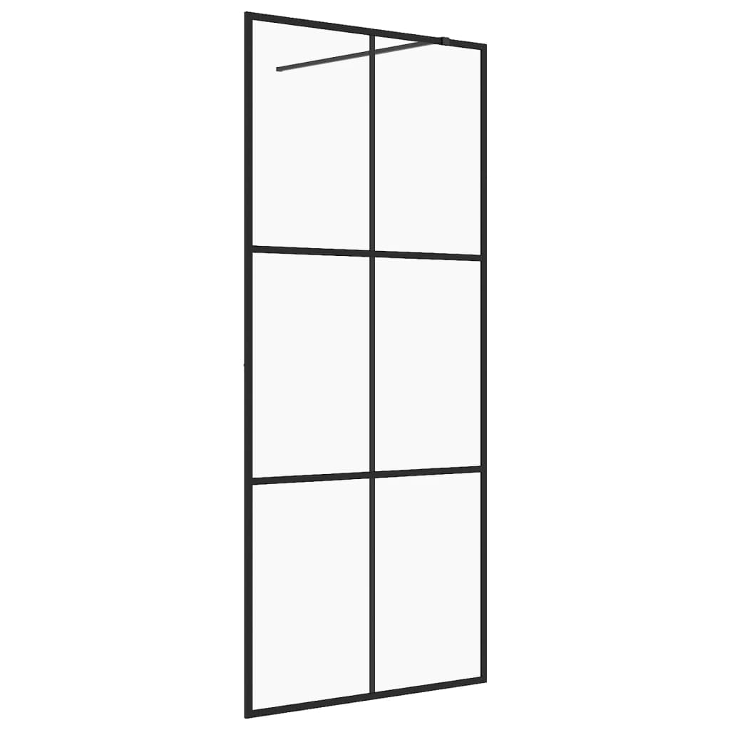 Duschwand für Begehbare Dusche mit Klarem ESG Glas 90x195 cm