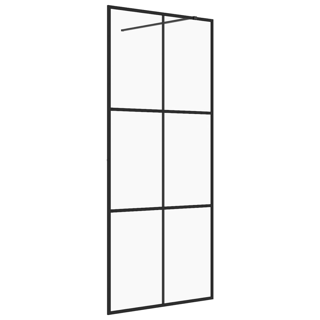 Duschwand für Begehbare Dusche mit Klarem ESG Glas 115x195 cm