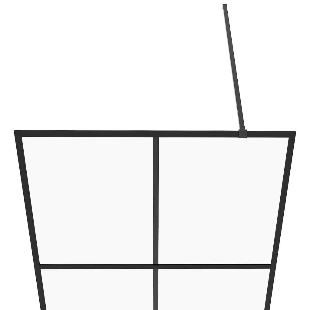 Duschwand für Begehbare Dusche mit Klarem ESG Glas 115x195 cm