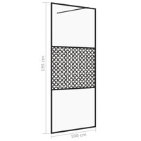 Thumbnail for Duschwand für Begehbare Dusche mit Klarem ESG Glas 100x195 cm