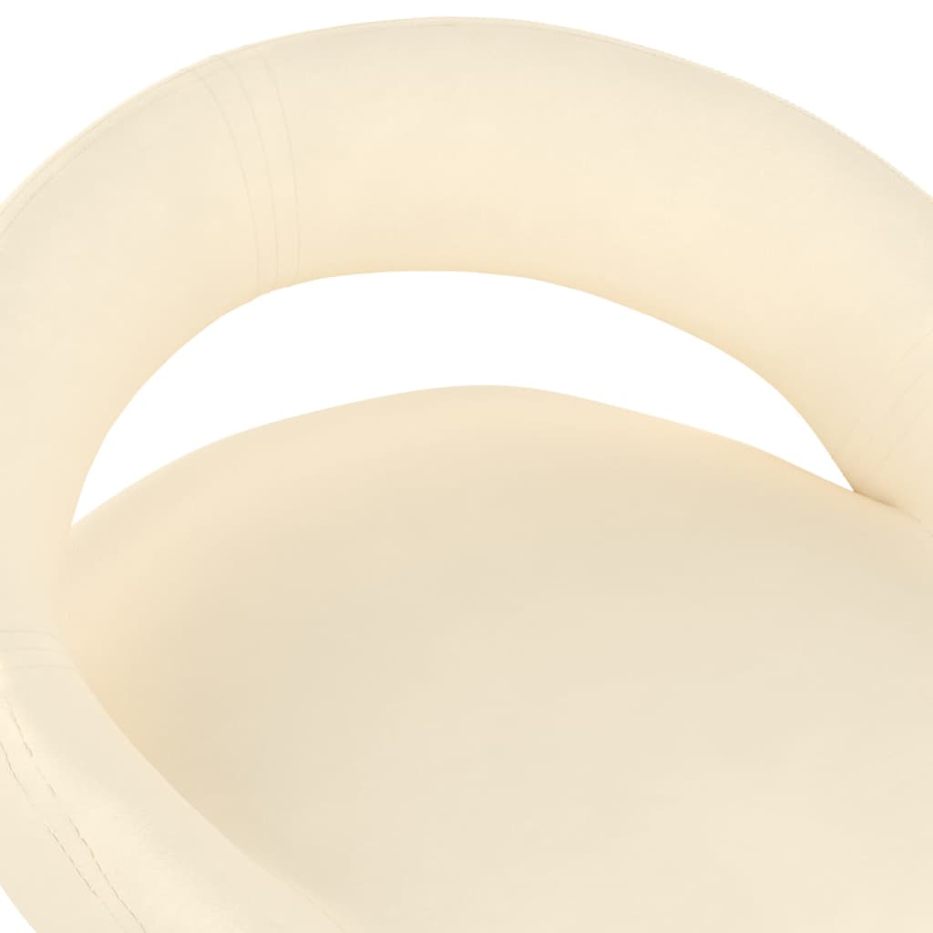 Esszimmerstühle 2 Stk. Drehbar Creme Samt