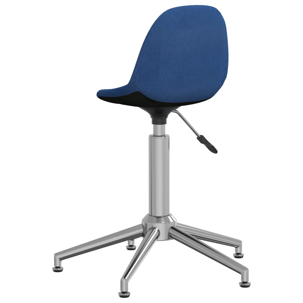 Esszimmerstühle 2 Stk. Drehbar Blau Stoff