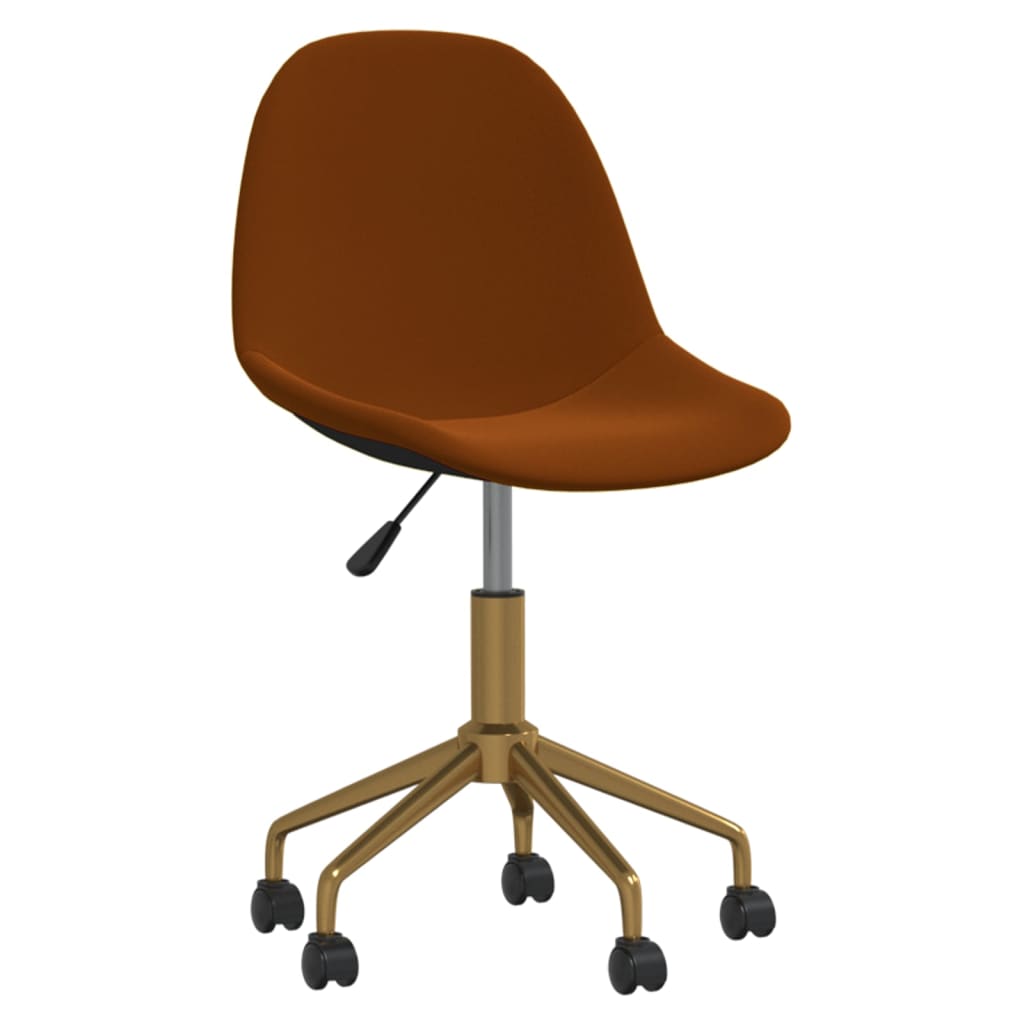 Esszimmerstühle 2 Stk. Drehbar Braun Samt