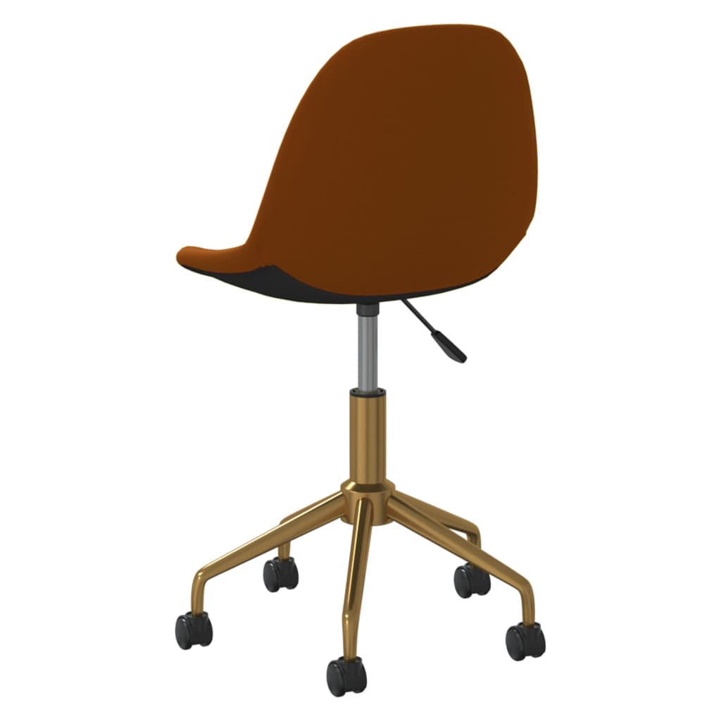 Esszimmerstühle 2 Stk. Drehbar Braun Samt