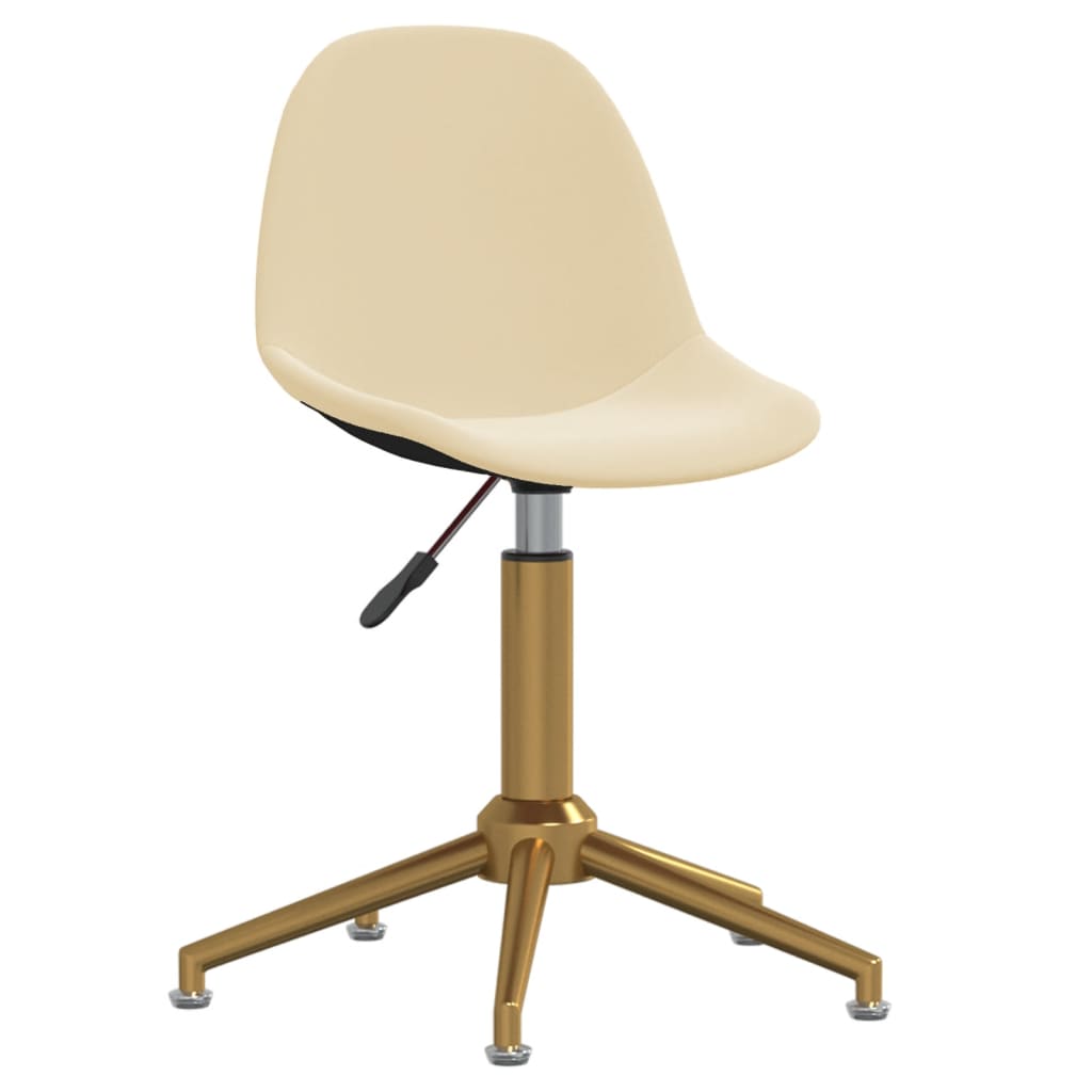 Esszimmerstuhl Drehbar Creme Samt