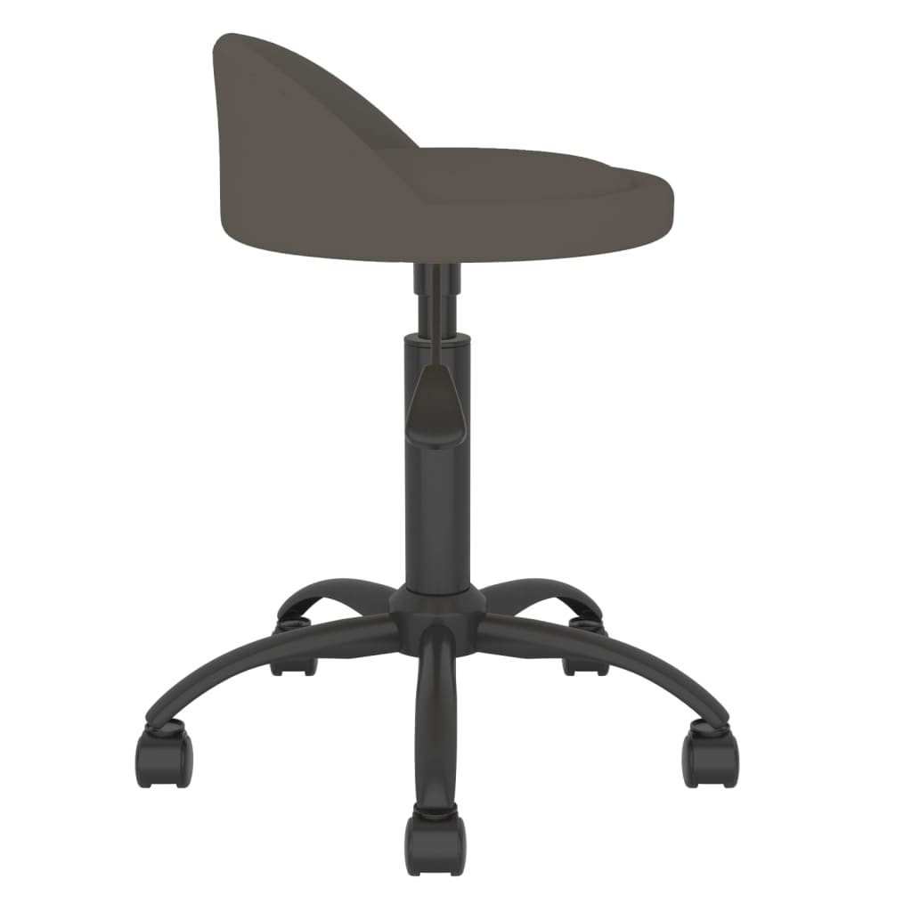 Esszimmerstühle 2 Stk. Drehbar Dunkelgrau Samt