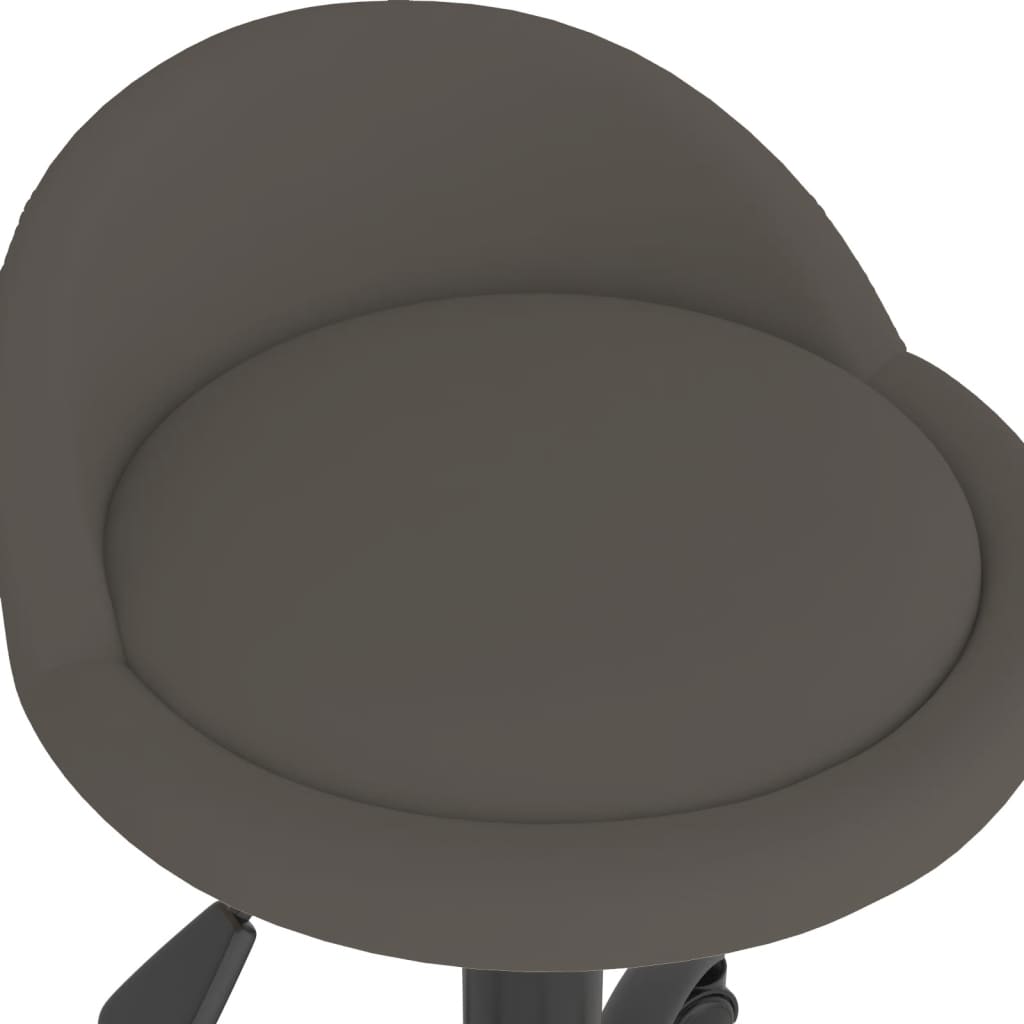 Esszimmerstühle 2 Stk. Drehbar Dunkelgrau Samt